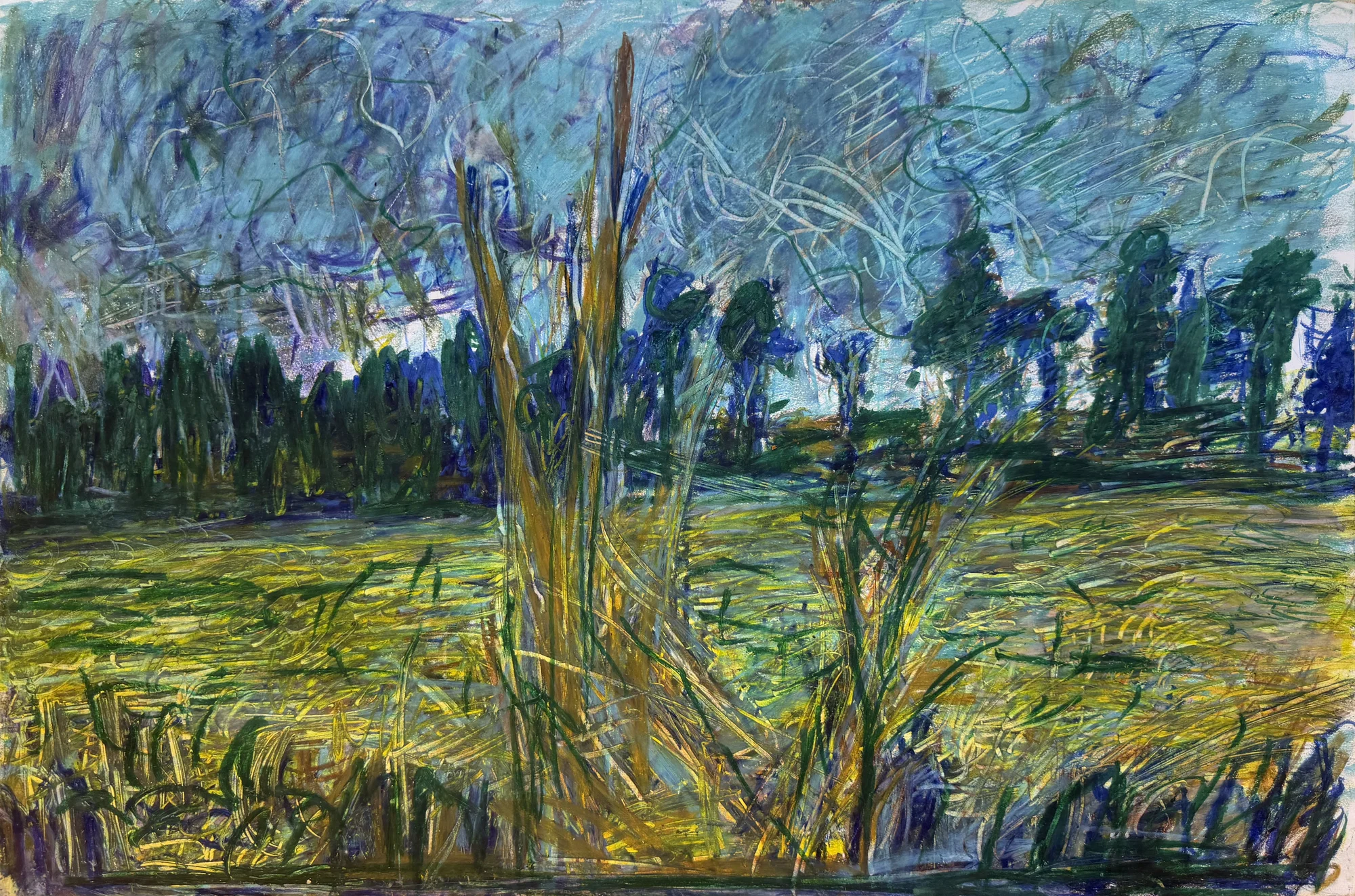 Tall Grass and Pleasant Fields at Melton Constable, Norfolk. Bright Changeable Weather. 17th September 1968